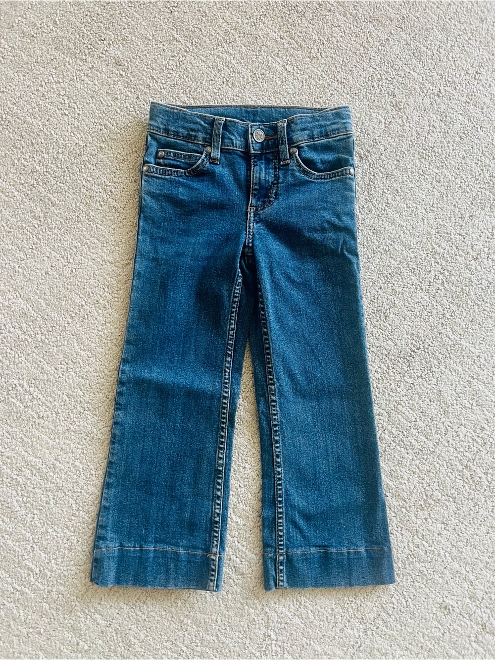 Wrangler Girl’s Wide Leg Trouser Jean- size 7 Slim